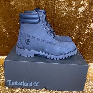 TIMBERLAND premium 6in waterproof boot- dark grey nubuck